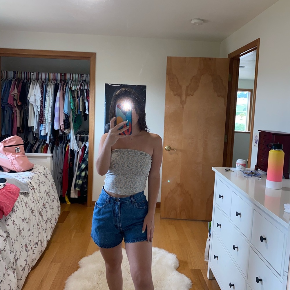 American Eagle super soft floral tube top